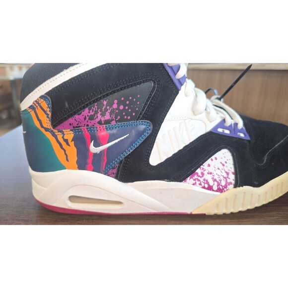 NIKE AIR TECH CHALLENGE HYBRID BLACK WHITE PINK PURPLE ANDRE AGASSI MENS 12 main image 4
